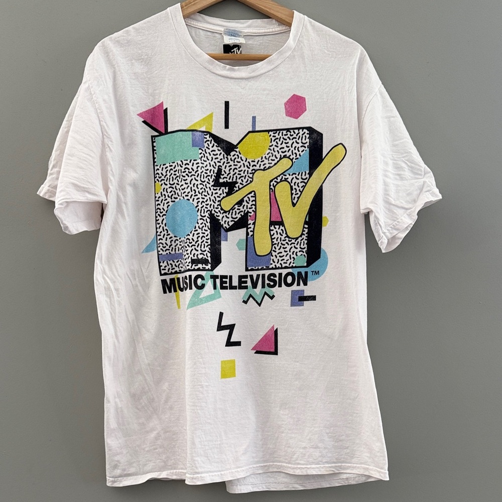 ‘90s MTV 100% Cotton T-Shirt - Large